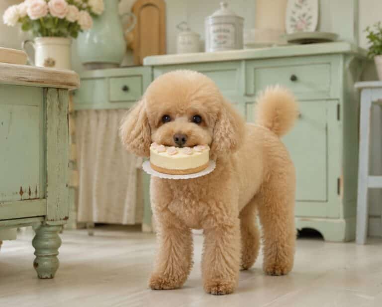 Pourquoi un caniche adulte est-il mis en vente ?